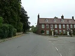 Lovett House and wall attached to rear