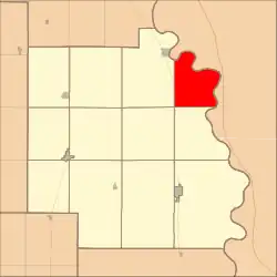 Location in Burt County