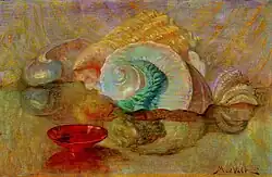 Maurits van der Valk [nl] (1917): Stilleven met schelp en schaaltje