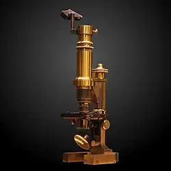 19th-century microscope incorporating a camera lucida, made by Constant Verick, Paris