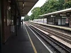 Southbound fast platform looking north (platform 2)