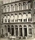 Morris building which was located on Main Street on the east side of the 300 block, c. 1869