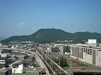 Hiroshima trams in Kamiyacho–Hatchobori area