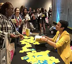 Nataly Kogan during a book signing in 2018