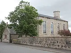 Main Street, New Marnoch Church (Church Of Scotland) with Boundary Wall