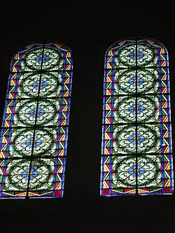 Upper windows in nave