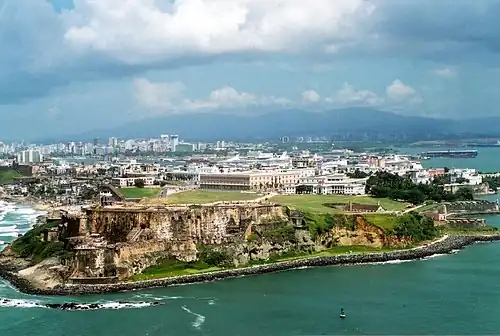 Old San Juan aerial view