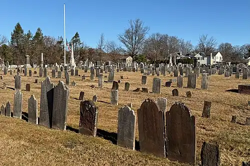 Area view of the cemetery