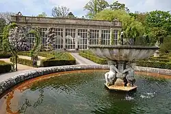 Orangery with walled garden to rear at Longleat House