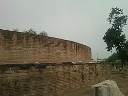 Ruined Buddhist stupa and other remains