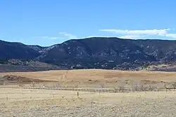 Parry Park and the Rampart Range.