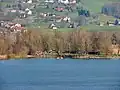 Auslikon and its Strandbad (lido) on Lake Pfäffikon shore
