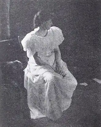 Portrait of a woman in a dress, c. 1900