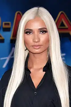 Pia Mia at the Los Angeles premiere of Spider-Man: Far From Home in June 2019