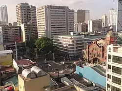 Plaza San Lorenzo Ruiz is the center of Binondo, and is bounded by the Binondo Church, the district's most notable landmark.