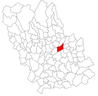 Location in Prahova County