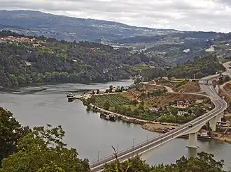 A view of the Ponte IC35 over the Douro in Penafiel