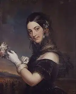 Portrait of Elena Vigano by Marie-Eleonore Godefroid