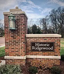 Ridgewood Historic District Entrance, 21st Street NW