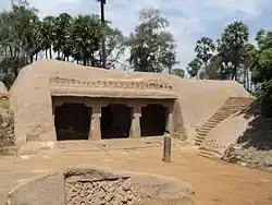 Rock Cut Shiva Temple With Three Lingas