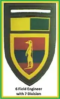 SADF 7 Division 6 Field Engineer Flash