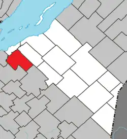 Location within La Matapédia RCM