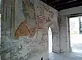 Frescoed gallery in the northwest corner of the old castle's palace