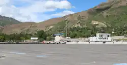 Construction on the baseball field.