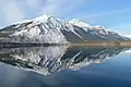 Stanton Mountain (left) reflected in Lake McDonald