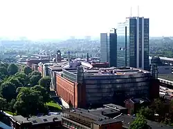 A view of Stary Browar from the 13th floor of Collegium Altum of the University of Economics