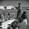 Haganah at Camp Yona in 1947, photo by Boris Carmi