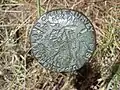 A GLO survey marker from 1913 in Douglas, Wyoming