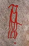 Petroglyph. Vitlycke, Sweden. Bronze-age.