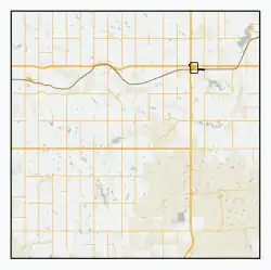 Rural Municipality of Wise Creek No. 77 is located in Wise Creek No. 77
