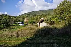 View of the abandoned village Oteševo