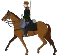 Full dress uniform for Dragoons of the 11th Kharkov Dragoon Regiment, after 1882