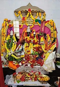 కృష్ణపాలెం రామ మందిరంలో సీతా రాముల విగ్రహాలు