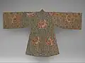 Qing dynasty period pi costume (back view).