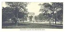 Washington Square and Arch from King’s Handbook of New York City, 1893