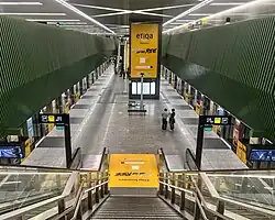 View of the island platform