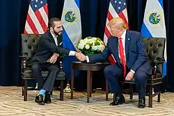 Nayib Bukele with United States President Donald Trump