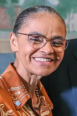 Minister of the Environment Marina Silva from Rio Branco, Acre