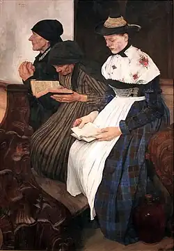 Wilhelm Leibl, Three Women in Church (1881)