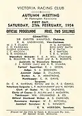 1954 VRC Australian Cup raceday officials