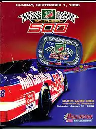 1996 Southern 500 program cover