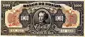 1 million réis banknote from 1923 with Emperor Pedro I's effigy.