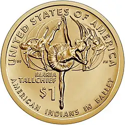 2023 reverse, featuring Maria Tallchief and the Five Moons