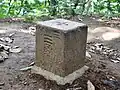Class 3 triangulation point in Shiroyama Park in Inagi, Tokyo