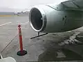 Canadian North 737-200 engine gravel kit vortex dissipator in profile view