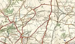 The area round Filton near Bristol in England as about 1935